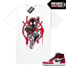 Red Black And White Jordan 11 Shirt Jordan 1 Spider Man White T Shirt Jordan Sneaker Clothing Jordan Tees Spiderman T Shirt