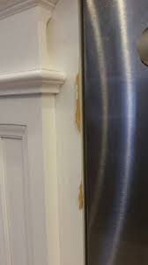 Should you repair your cabinets? How To Repair Damaged Cabinet From Steam From A Dishwasher Vent Mdf Cabinets Refinishing Cabinets Kitchen Cabinets Repair
