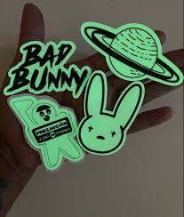 Bestseller favorite add to bad bunny x crocs classic clog crocscollection $ 50.00. Glow In The Dark Bad Bunny Stickers Stickers For Laptops Bad Etsy Glow In The Dark Bunny Laptop Stickers