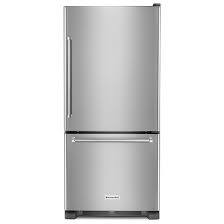 The po error code in your kitchenaid refrigerator means that there is a power outage. Kitchenaid Bottom Freezer Refrigerator 30 18 7 Cu Ft Ss Krbr109ess Rona