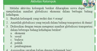Mengerjakan Pr Globalisasi Bidang Transportasi