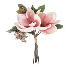 Silk flowers are a great alternative to fresh flowers. Artificial Bouquet Magnolia Pink