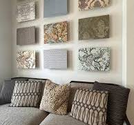 Inexpensive DIY fabric wall decor ideas