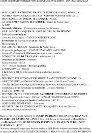 Aujourd'hui, on vous accompagne dans la création de votre lettre de motivation. Cours De Dessin Technique Travaux Publics Et Batiment Pdf Pdf Free Download