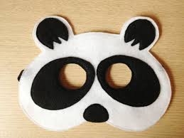 Panda Mask Panda Mask Puppet Crafts Panda Party