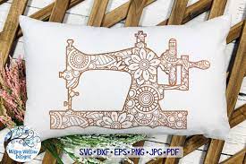 Download Sewing Machine Mandala Zentangle Svg By Wispy Willow Designs Thehungryjpeg Com