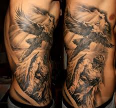 Rib Cage Tattoo Of Icarus Flight Stunning Details Engel Tattoo Tattoo Seite Gottin Tattoo