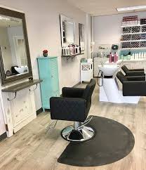 Antique Doors Used As Hair Salon Stations With Le Beau Stylist Chairs And Tilting Shampoo Bowls Vin Hair Salon Stations Home Hair Salons Salon Interior Design