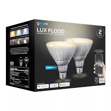 Geeni Smart Indoor Outdoor Lux Flood Light Bulb 2 Pack Sam S Club In 2020 Flood Lights Led Flood Lights Led Flood