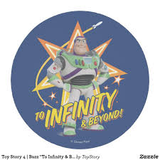 Toy Story 4 Buzz To Infinity Beyond Stars Round Paper Coaster Zazzle Com Animated Movies For Kids Toy Story Paper Coaster