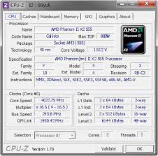 X2 555 be unlock pass or fail: Amd Phenom Ii X2 555 4022 75 Mhz Cpu Z Validator