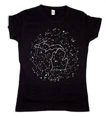 Large Unisex Michigan Constellation T Shirt Fun Finds T