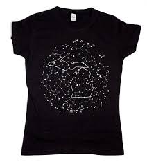 large unisex michigan constellation t shirt fun finds t