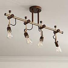 Brass Antique Brass Track Lighting Lamps Plus Open Box Outlet Site