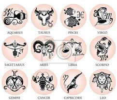 Image result for leo and aries combination tattoo leo. Tierkreis Rad Mit Zeichen Der Aries Tattoo Design Leinwandbilder Bilder Wahrsagerei Scorpio Ram Myloview De