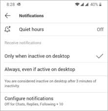 Screen sharing in the microsoft teams web app is only supported in the most recent versions of google chrome and the chromium version of microsoft hi ben, teams automatically minimizes the window when you share your desktop, but you can just click on it from the task bar to bring it up again. Microsoft Teams Notifications How To Customize 2020
