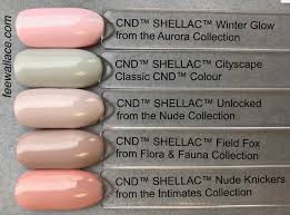 Shellac Unlocked Color Comparison Swatches By Fee Wallace