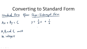 Here are a couple of examples of numbers written in standard form Converting To Standard Form Overview Video Algebra Ck 12 Foundation
