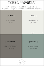 Sage green painted kitchen cabinets open shelving beams. Paint Palette Selection Melissa Joan Vincent Exterior House Paint Color Combinations Exterior Paint Colors For House Farmhouse Exterior Colors