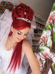Pin By Fanwan On Arabic Makeup And Hairstyles 2 Redhead Hair Color Hair Styles Up Hairstyles