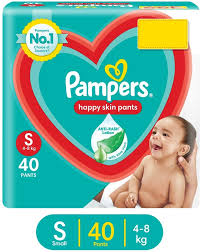Pampers Happy Skin Pants, With Anti Rash Lotion - Value Pack - S - Buy 40 Pampers  Pant Diapers for babies weighing < 8 Kg | Flipkart.com