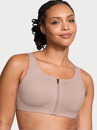 Buy Victoria's Secret Candlelight Rose Nude Strappy Back Front Close  Featherweight Max High Support Sports Bra from Next Luxembourg