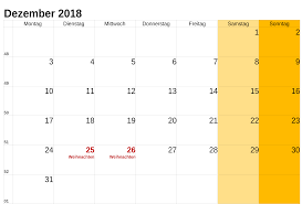 Pin On Kalender Dezember 2018