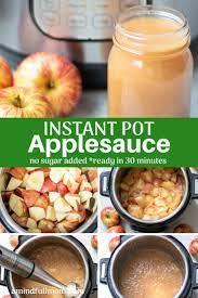 This Is The Easiest And Best Making Applesauce I Have Ever Made All Made In Instant Pot No Sugar Homemade Applesauce Baby Food Recipes Best Instant Pot Recipe