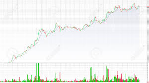 line chart of stock market investment trading stock exchange