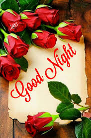 Good Night Red Roses Rose Frame Flowers