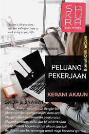 .taip bq pun boleh juga.cuma taip je tpi formula x kan qs nk ajar.org yg lebih2 dlm administration. Jawatan Kosong Kerani Akaun Like Admin Utk Info2 Terkini Syarat Kelayakan Seperti Yg Tertera Pada Gambar Iklan Majikan Sakura Industries Kompleks Industri Mara