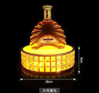 Custom Logo VIP Metal Rechargeable Nightclub Glorifier LED Champagne Bottle  Service Presenter for Night Club