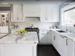 White Kitchen Houzz Modern Kitchen Design White Kitchen Design White Tile Kitchen Backsplash