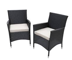 12 products per page 24 products per page 48 products per page 96 products per page. Do4u 2 Pcs Rattan Wicker Outdoor Dining Chairs Patio Backyard Porch Garden Poolside 3016 Blk Gry Buy Online In Cayman Islands At Cayman Desertcart Com Productid 109339375