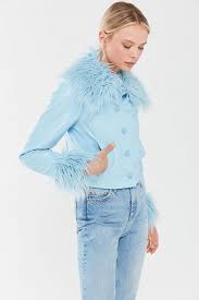 Uo Mia Pleather Faux Fur Trim Jacket Fur Leather Jacket Trim Jacket Fur Trim