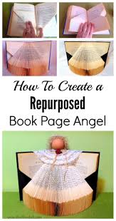 Fold your paper in half three times, so that it is now in eighths. How To Make A Book Angel Color Me Thrifty