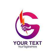 Initial Letter G Logo Template Colorfull Hand Holding Lighting In 2021 Logo Templates Letter G Logo Design Free Templates