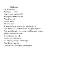 Maybe you would like to learn more about one of these? Blackmoor Free Verse Poem By Megaspicyramen On Deviantart