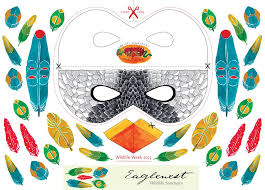 Free Printable Bird Mask By Anjora Noronha Things We Do Blog Bird Masks Birds For Kids Owl Mask