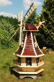 Mini harz micro landschaft haus miniatur haus fee home garten dekoration handwerk fee garten kürbis room decor n06. Garten Windmuhle Mit Lamellendach Hohe 1 3 M Gartendeko Online Shop