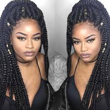 Creme of nature argan oil edge control: 25 Crochet Box Braids Hairstyles For Black Women Stayglam