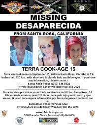9 15 2013 Terra Cook 15 Is Missing From Santa Rosa Ca Missing Child Kids Poster Red To Blonde
