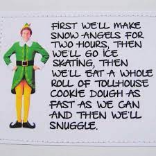 Elf Quote Christmas Card Then We Ll Snuggle Etsy Elf Quotes Buddy The Elf Elf Movie