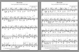 Alles was ihr braucht ist etwas zeit zum stöbern in den verschiedenen bereichen. Free Classical Guitar Sheet Music Js Bach Bourree In Em