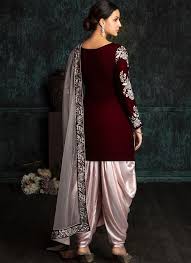 Black And Pink Suit Combination Deep Maroon And Light Pink Velvet Punjabi Suit Lashkaraa Color Combinations For Clothes Colour Combination For Dress Combination Fashion
