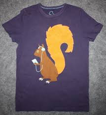 C3 Mini Boden T Shirt Size 9 10 Navy Blue Brown Squirrel W Headphones Men Women Unisex Fashion Tshirt Quirky T Shirts Hilarious Shirts From