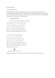 Naucz dziecko piosenki i niech zaśpiewa ją dla mamy. Http Zsw Ugburzenin Pl Pages Pliki Pliki Zdalnie Zestaw 11 Muzyka 5a Muzyka 11 Pdf