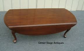 English queen anne cuban mahogany one board drop leaf dining room table with molded edges, two leaves, carved blocked skirts, gate legs, and. Queen Anne Coffee Tables 1950 Now For Sale Ebay