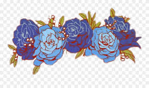 Download Flowercrown Flower Tumblr Blue Flower Crown Flowercrown Victor Nikiforov Flower Crown Clipart 621739 Pinclipart