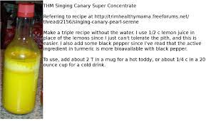 Thm Singing Canary Super Concentrate To Clarify Use 1 2 C Lemon Juice Per Original Recipe Batch Thi Trim Healthy Mama Drinks Trim Healthy Mama Thm Recipes